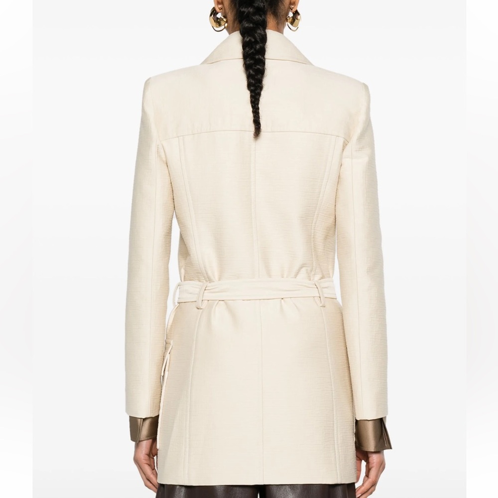 Saint Laurent Belted Double-Breasted Blazer Saharienne - Picture 4 of 4